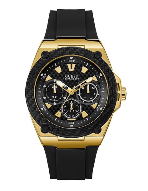 guess 100m 330ft watch black.